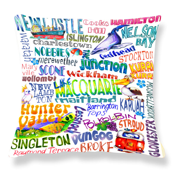 Newcastle & Hunter Valley Area- Cushion Cover (45x45cm)