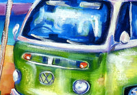 Surf Club with Kombi and Frangipanis - sold