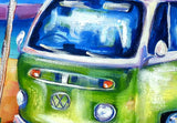 Surf Club with Kombi and Frangipanis - sold