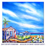 Surf Club with Kombi and Frangipanis - sold