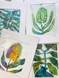 Banksia #3 - Acrylic and Ink on Paper