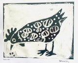Spotted Hen - Acrylic and Ink on Paper (Copy)