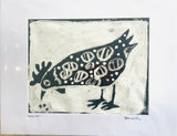 Spotted Hen - Acrylic and Ink on Paper (Copy)
