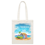 All you need is Love & Surf Canvas Tote Bag