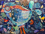 Birdbrain - Mixed Media Painting