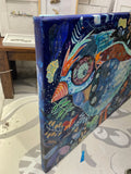 Birdbrain - Mixed Media Painting