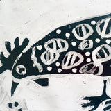 Spotted Hen - Acrylic and Ink on Paper (Copy)