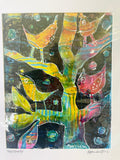Tree Party - Acrylic and Ink on Paper