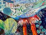 Birdbrain - Mixed Media Painting