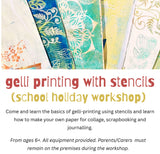 School Holiday Gelli Printing Workshops @ Studio45, Gladstone