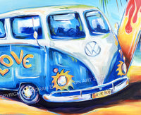 The Love Bus - Acrylic on Canvas