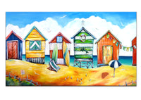 Canvas Print - Beach Huts