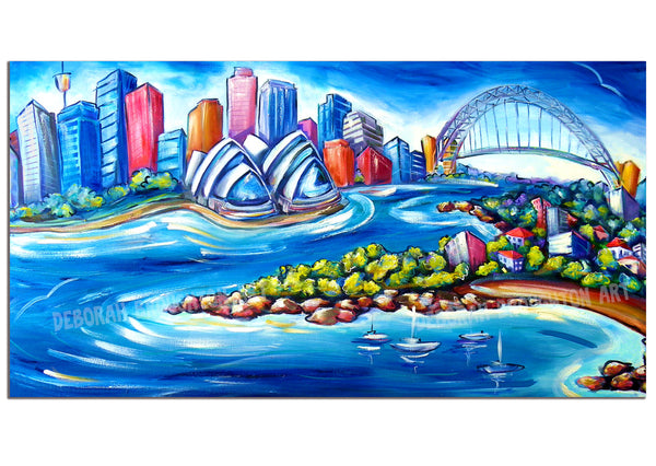 Canvas Print: Sydney Harbour (Panoramic)